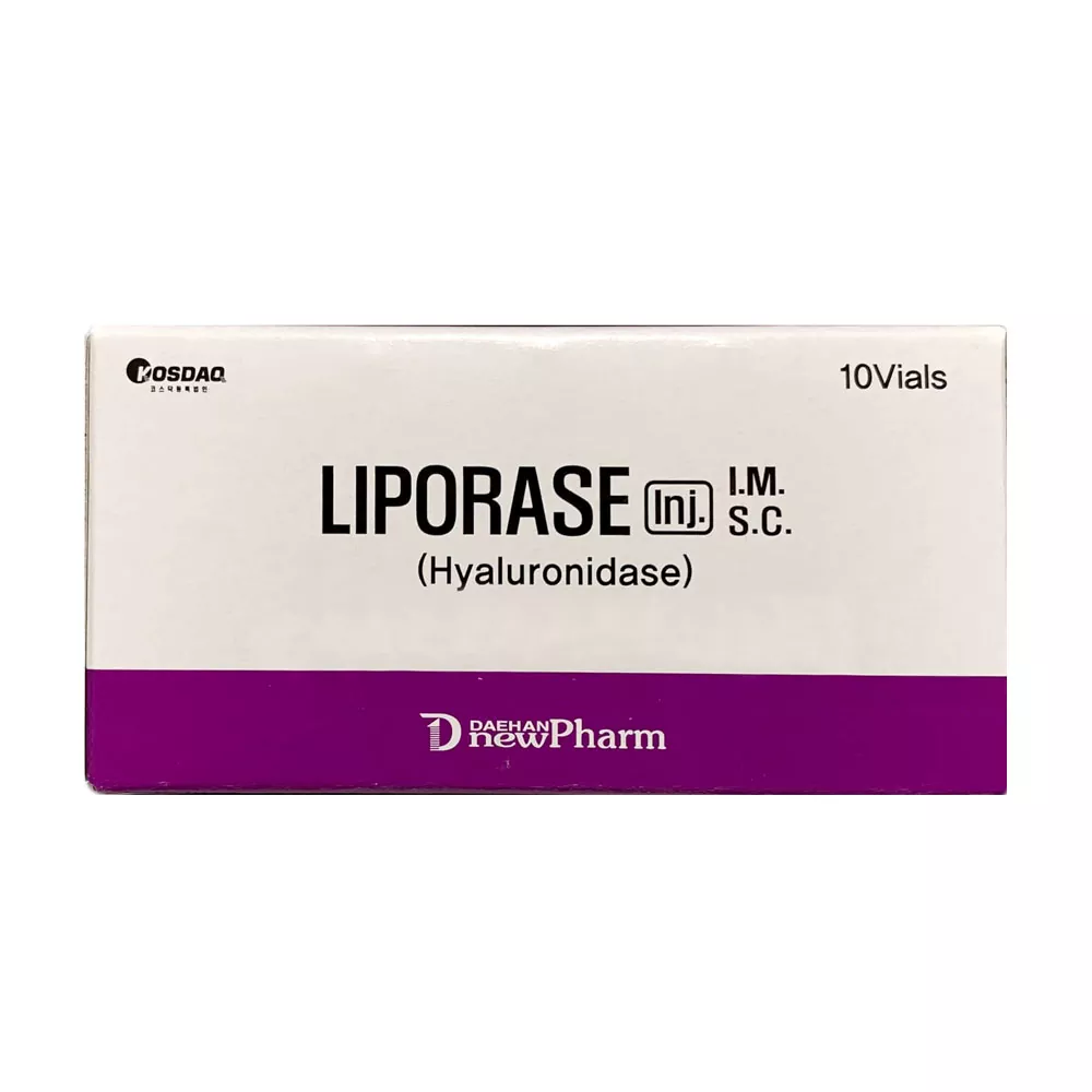 Liporase Hyaluronidase 10 vials x 1500 IU (powder form) product pack